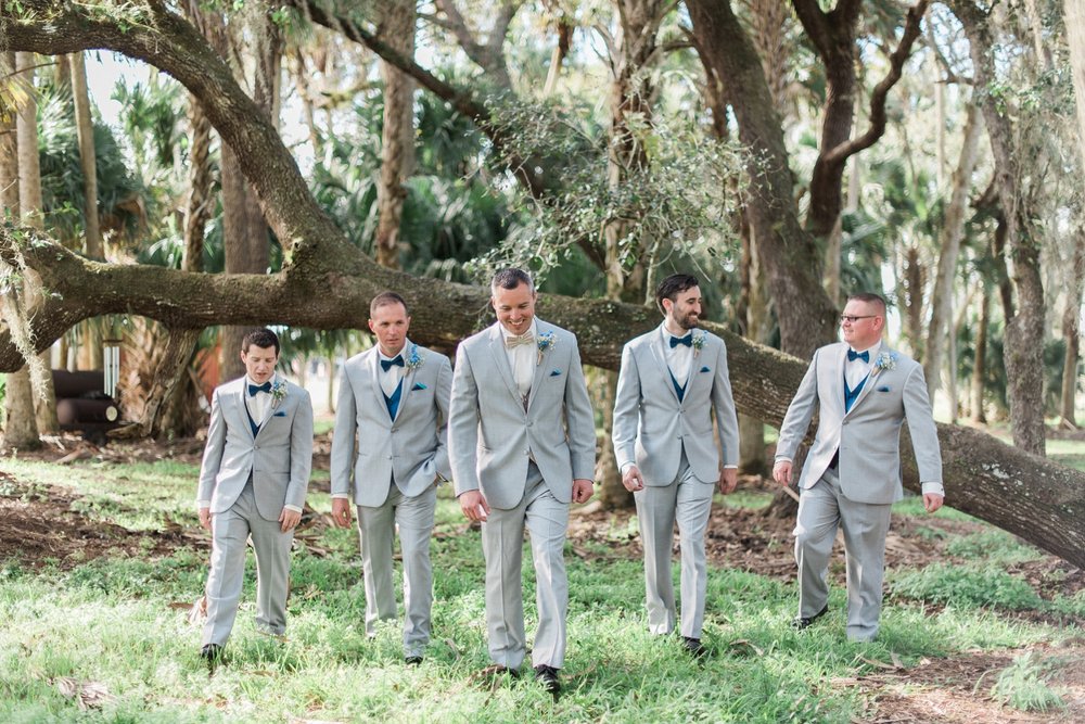 pine ridge plantation wedding, groomsmen, gray suits for groom