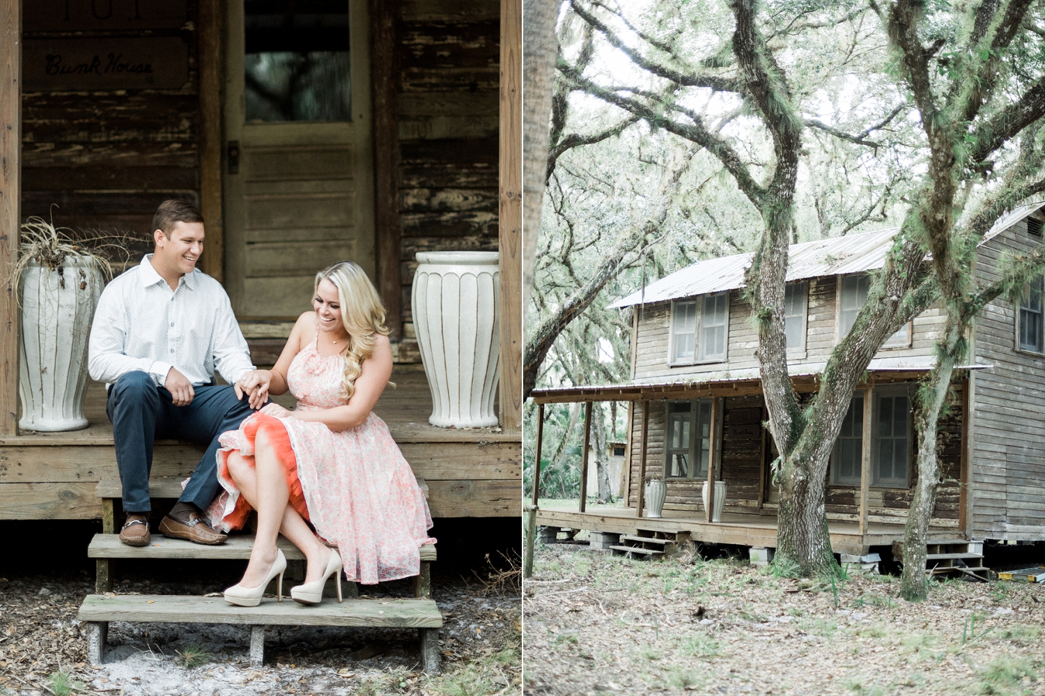 countryside engagement pictures - old cabin pictures - okeechobee wedding photographer