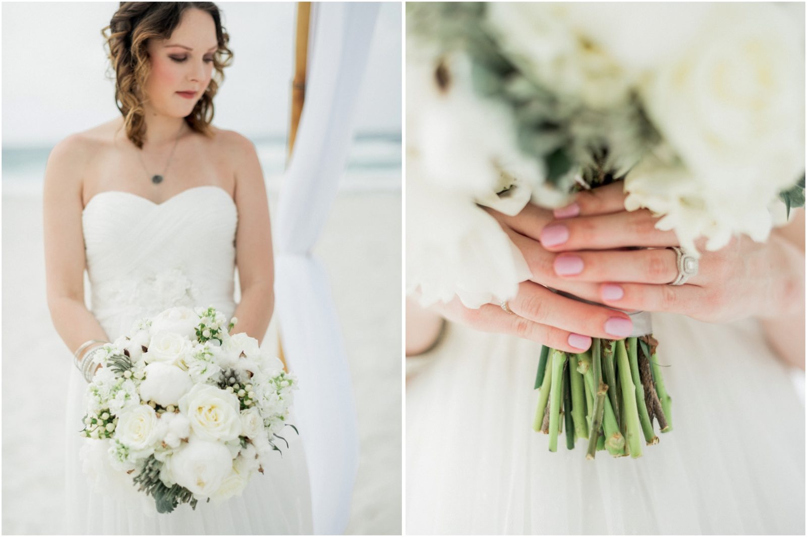 white gray and greenery wedding bouquet inspiration