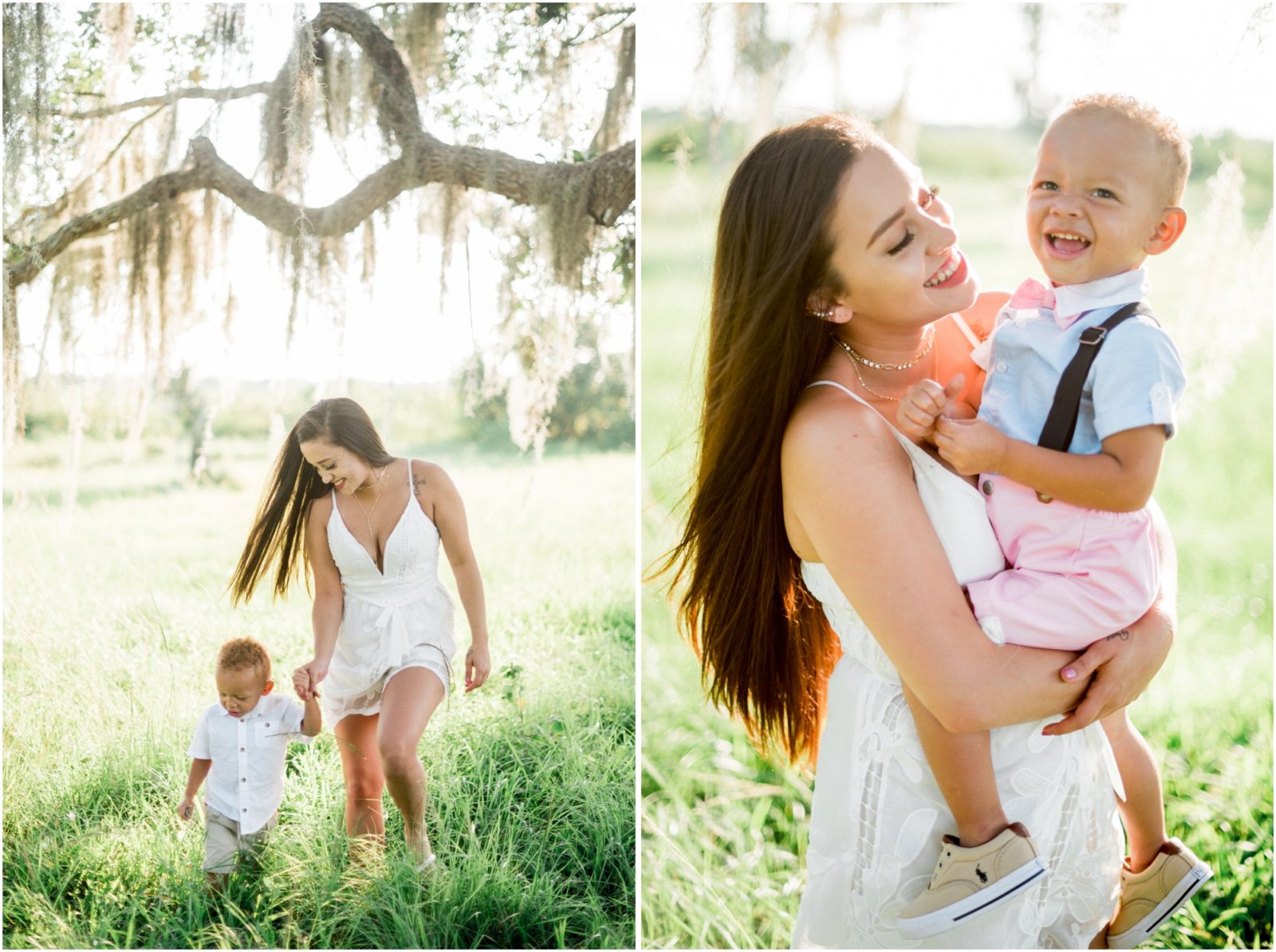 Mommy and Me Session, Okeechobee Mossy Oak Trees Family Session